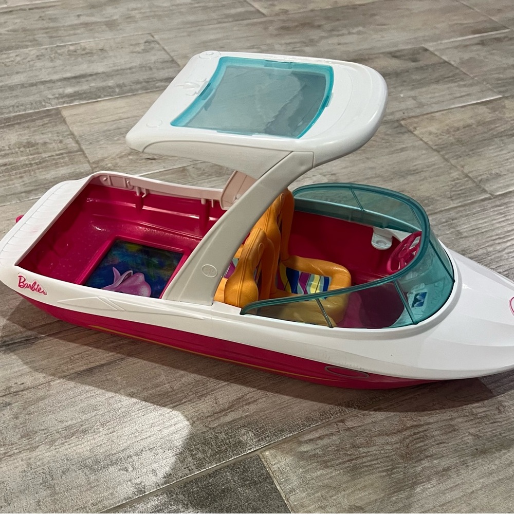 Barbie White and Red Party Toy Boat - Picture 2 of 4